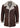 Chaqueta de piel de oveja marrón para hombre