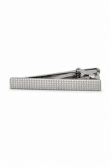 Conjunto de regalo de corbata marrón con cuello de diamante, pañuelo de bolsillo, gemelos y alfiler de corbata para camisa de satén.
