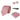 Conjunto de regalo de corbata rosa con cuello de diamante, pañuelo de bolsillo, gemelos y alfiler de corbata para camisa de satén.