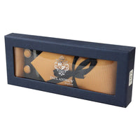 Conjunto de regalo de corbata amarilla Diamond Neck con pañuelo de bolsillo, gemelos y alfiler de corbata para camisa de satén.