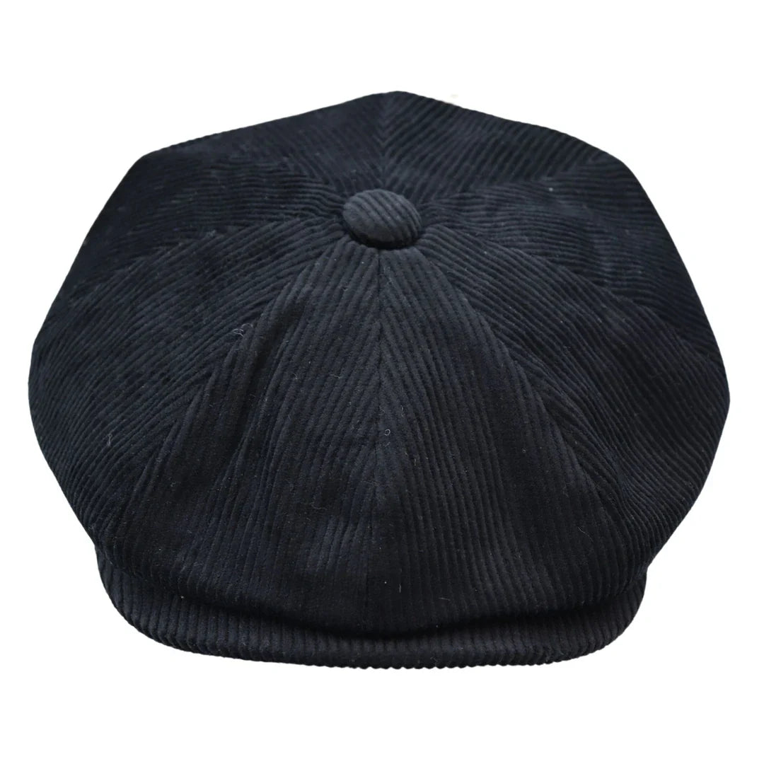 Gorra de hombre de 8 paneles estilo Baker Boy, gorras planas de pana estilo Newsboy de Blinders