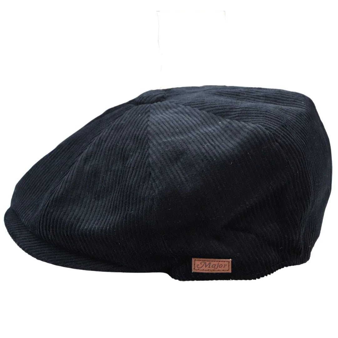 Gorra de hombre de 8 paneles estilo Baker Boy, gorras planas de pana estilo Newsboy de Blinders