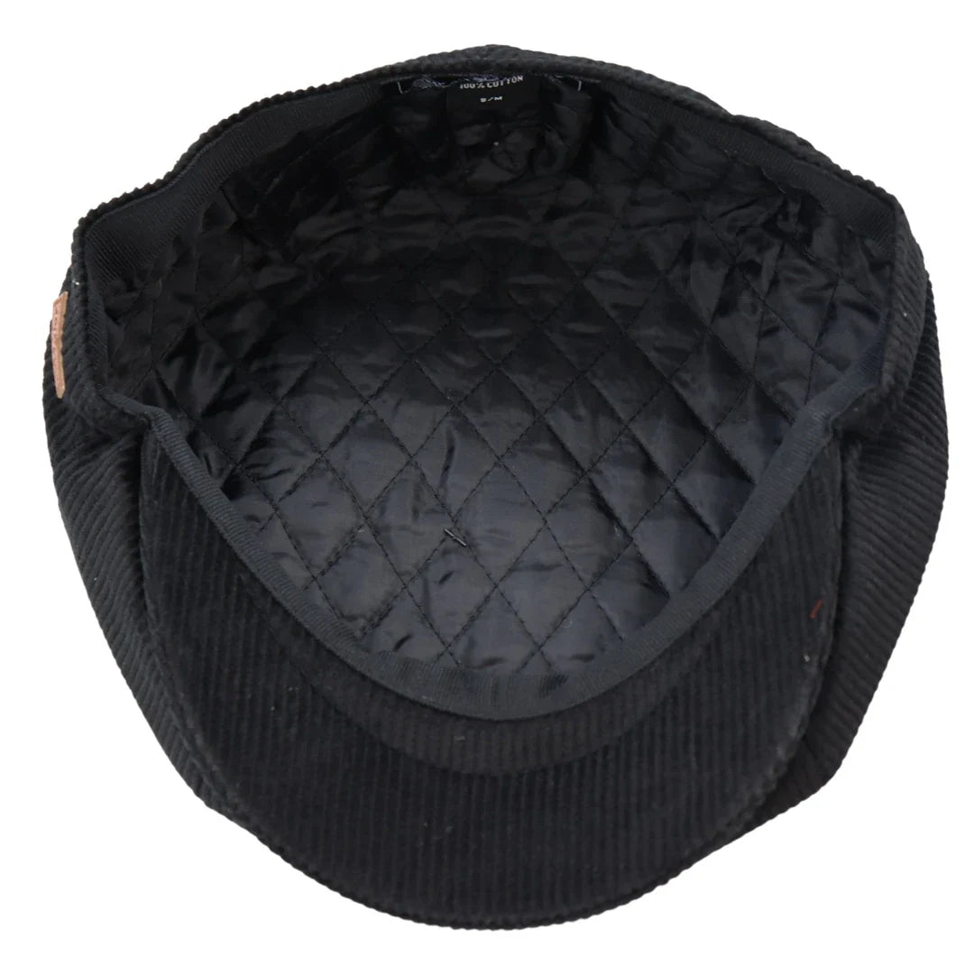 Gorra de hombre de 8 paneles estilo Baker Boy, gorras planas de pana estilo Newsboy de Blinders