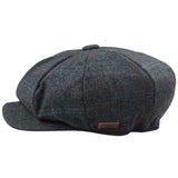 Gorra plana estilo Baker Boy de 8 paneles para hombre, de lana y tweed, de Blinders Newsboy.