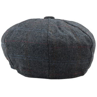 Gorra plana estilo Baker Boy de 8 paneles para hombre, de lana y tweed, de Blinders Newsboy.