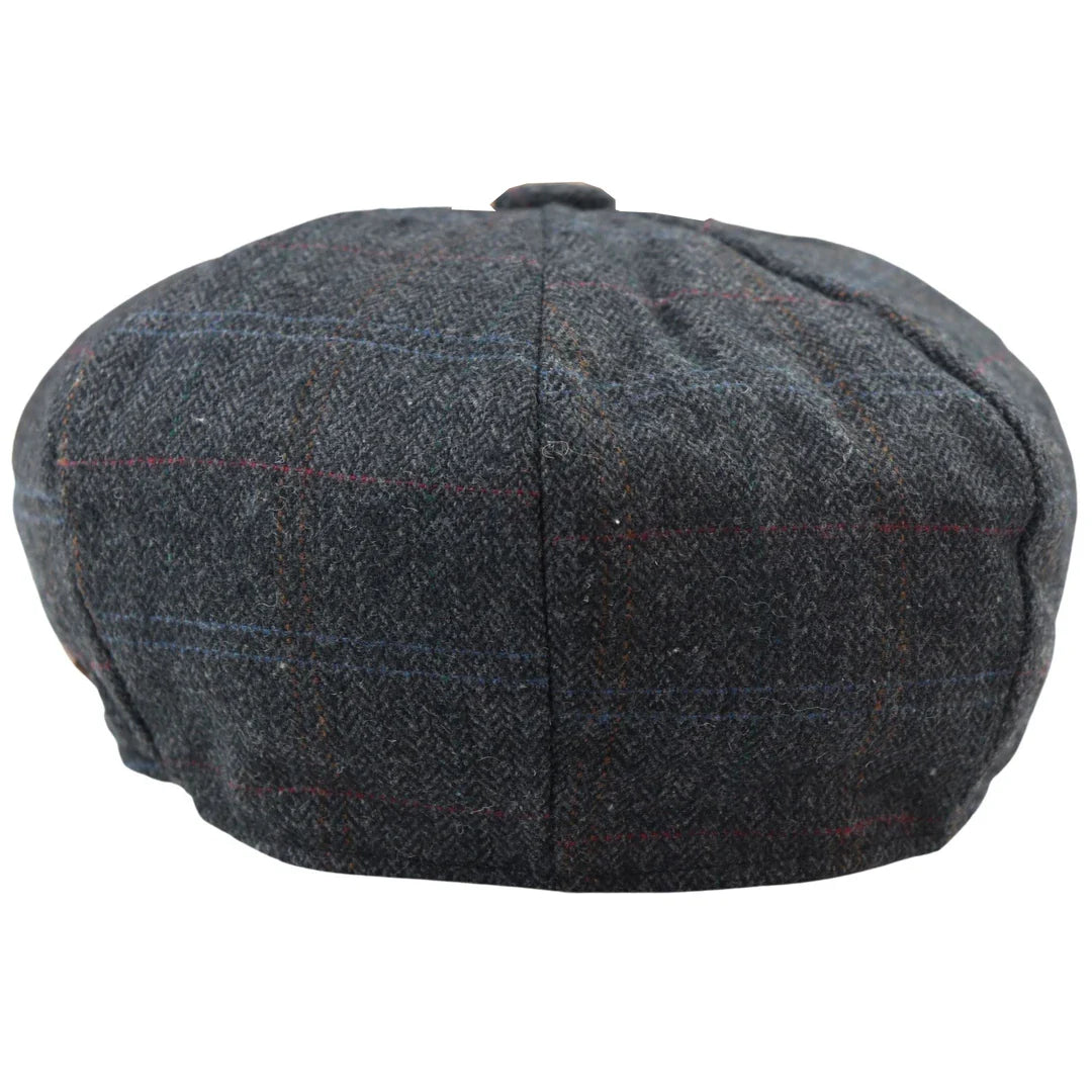 Gorra plana estilo Baker Boy de 8 paneles para hombre, de lana y tweed, de Blinders Newsboy.