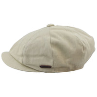Gorra de hombre de 8 paneles Razor Summer Beige Baker Boy Cotton Blinders Newsboy Flat Cap Shelby