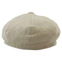 Gorra de hombre de 8 paneles Razor Summer Beige Baker Boy Cotton Blinders Newsboy Flat Cap Shelby