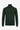 Jersey de cuello alto verde para hombre, de suave mezcla de viscosa, manga larga, de punto.