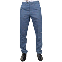 Earl - Pantalones de cuadros azules para hombre
