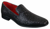Zapatos Rossellini Eastend para hombre, brillantes, sin cordones, con purpurina, ideales para fiestas, de charol.