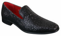 Zapatos Rossellini Eastend para hombre, brillantes, sin cordones, con purpurina, ideales para fiestas, de charol.