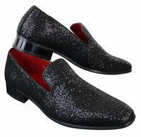 Zapatos Rossellini Eastend para hombre, brillantes, sin cordones, con purpurina, ideales para fiestas, de charol.