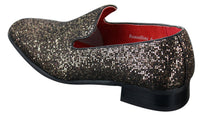 Zapatos Rossellini Eastend para hombre, brillantes, sin cordones, con purpurina, ideales para fiestas, de charol.