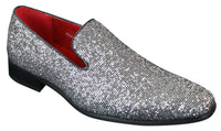 Zapatos Rossellini Eastend para hombre, brillantes, sin cordones, con purpurina, ideales para fiestas, de charol.