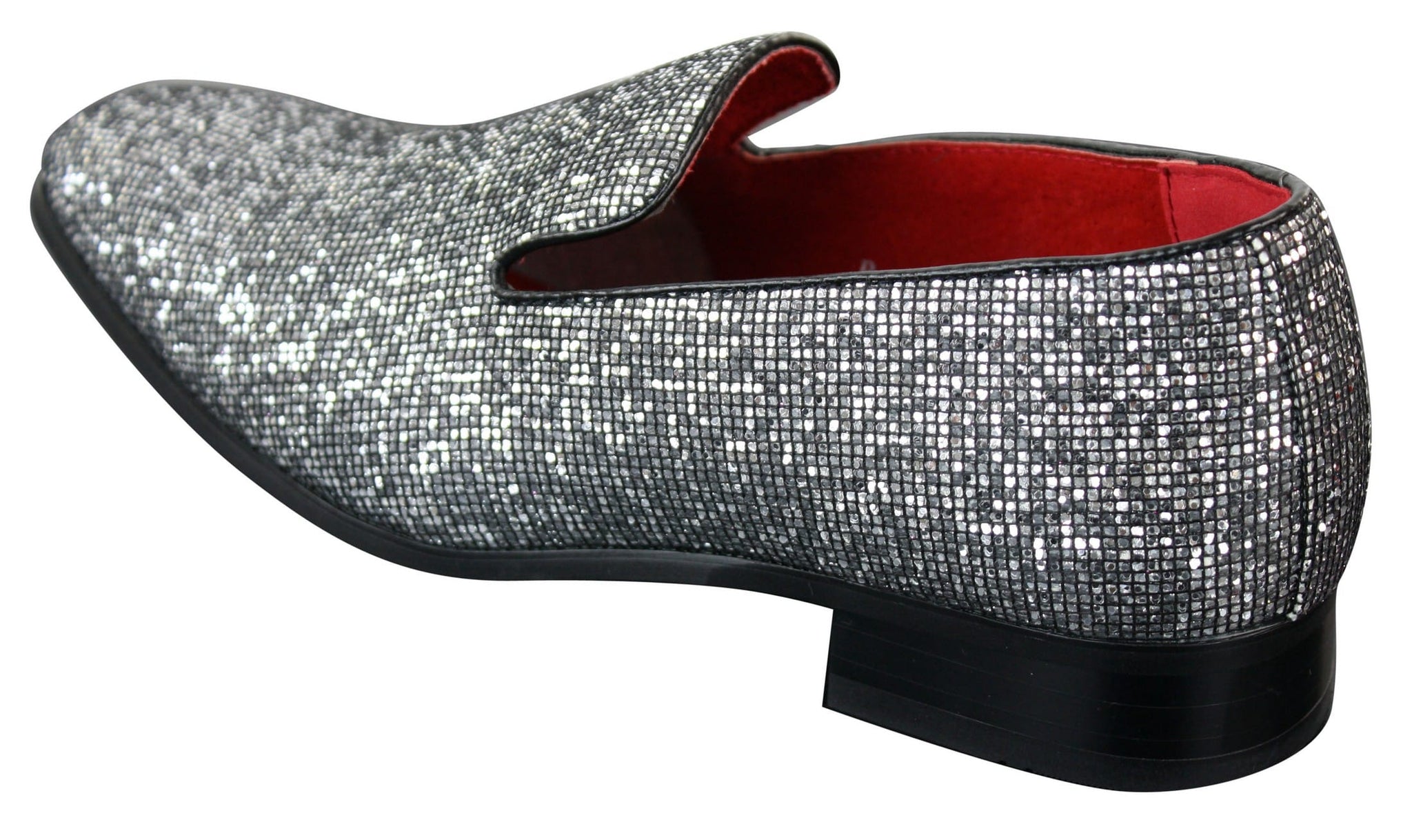 Zapatos Rossellini Eastend para hombre, brillantes, sin cordones, con purpurina, ideales para fiestas, de charol.