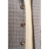 Eddie - Abrigo de tweed de mezcla de lana marrón claro para hombre