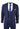 Traje de hombre de 3 piezas a cuadros azul marino Red Edinson Marc Darcy Clásico Vintage Boda