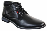 EL0603 - Botas militares cortas de cuero para hombre