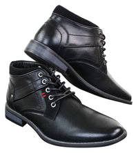 EL0603 - Botas militares cortas de cuero para hombre
