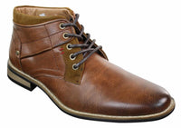 EL0603 - Botas militares cortas de cuero para hombre