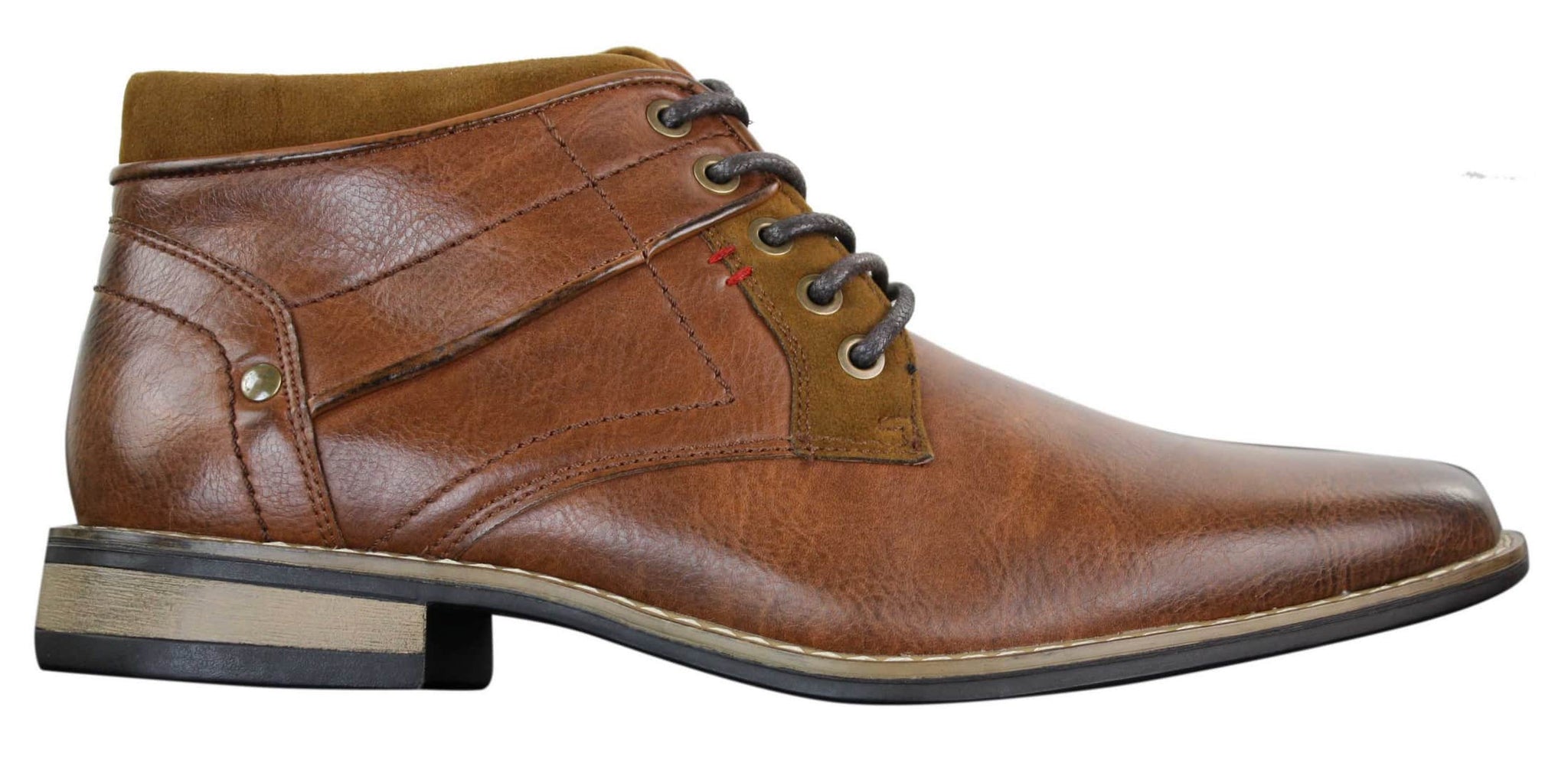 EL0603 - Botas militares cortas de cuero para hombre