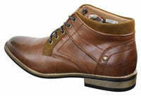 EL0603 - Botas militares cortas de cuero para hombre