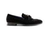 Zapatos de baile para hombre con diamantes y borlas