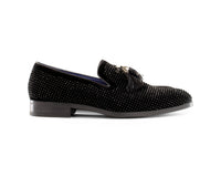 Zapatos de baile para hombre con diamantes y borlas