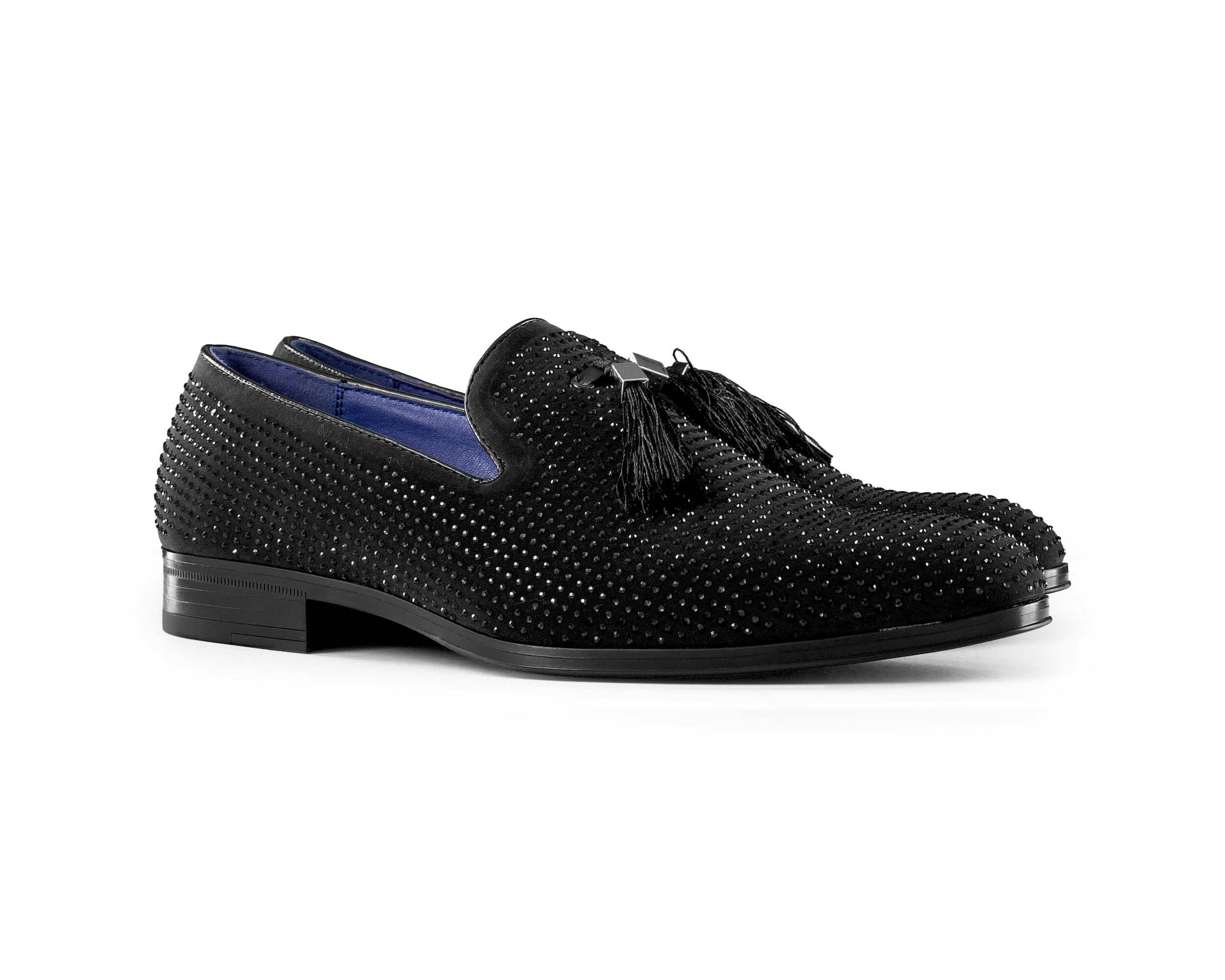 Zapatos de baile para hombre con diamantes y borlas