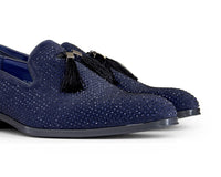 Zapatos de baile para hombre con diamantes y borlas