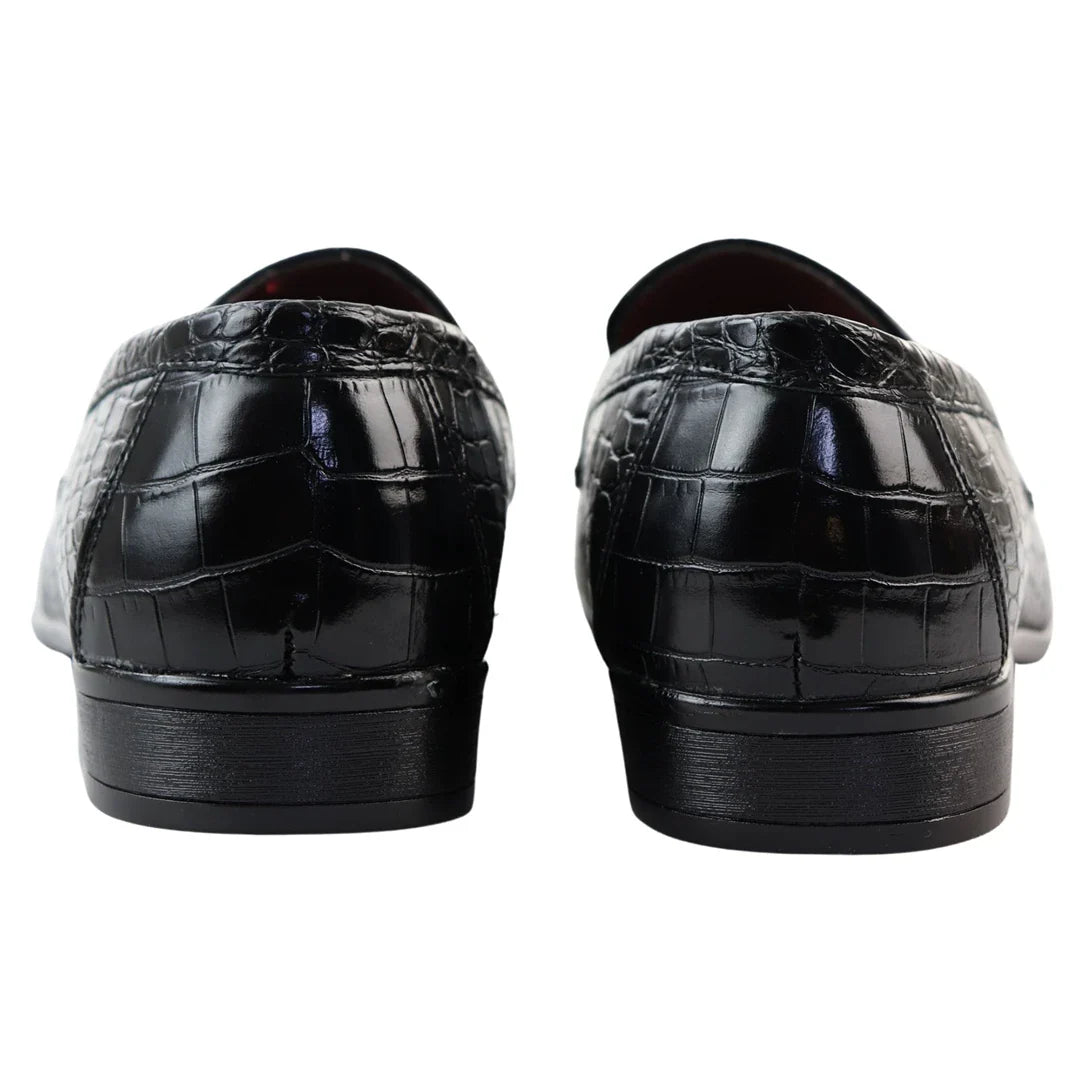 Mocasines negros formales para hombre