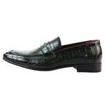 Mocasines verdes formales para hombre