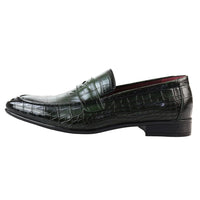 Mocasines verdes formales para hombre