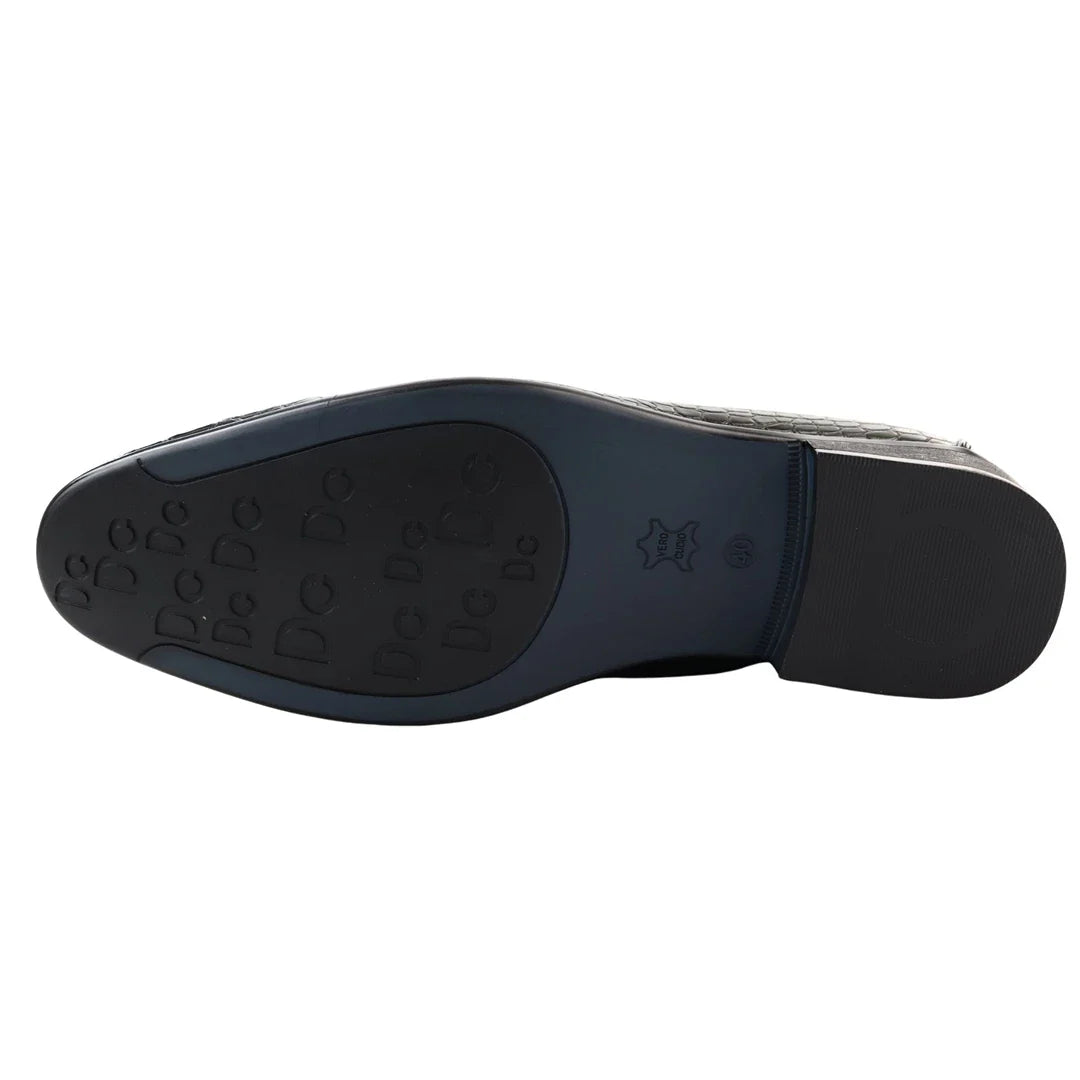 Mocasines verdes formales para hombre