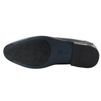 Mocasines formales azul marino para hombre