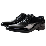 Zapatos Derby negros con cordones para hombre