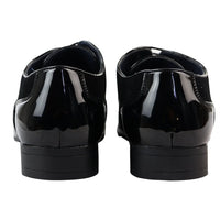 Zapatos Derby negros con cordones para hombre