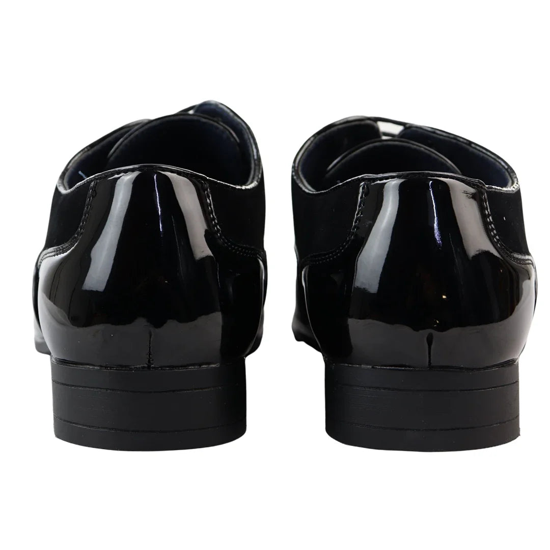 Zapatos Derby negros con cordones para hombre