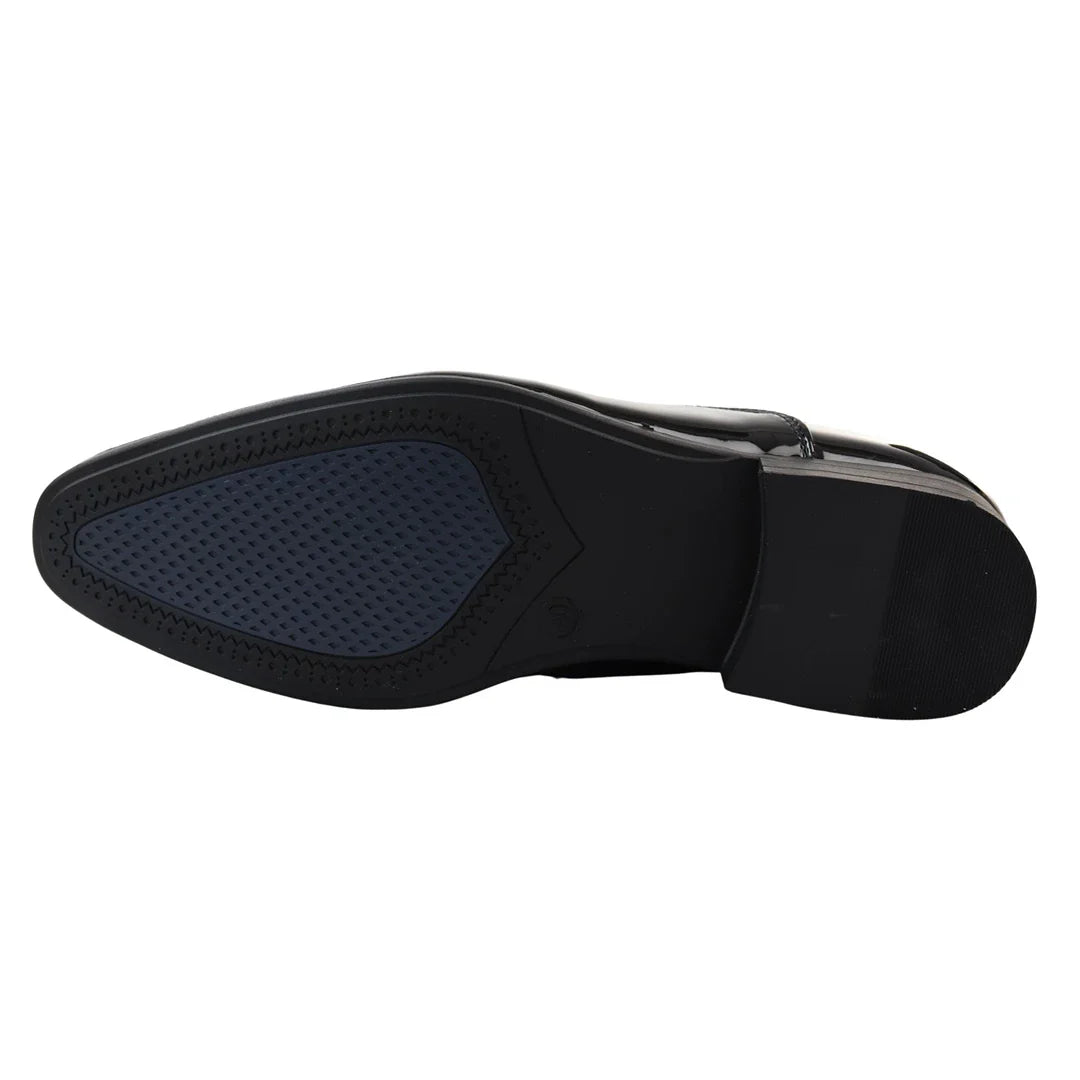 Zapatos Derby negros con cordones para hombre