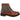 Botines de tobillo para hombre con cordones, estilo brogue, color marrón claro.