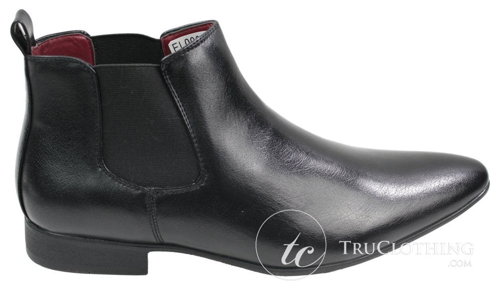 Botines de cuero negro y marrón para hombre, estilo italiano, elegantes, de Chesea Dealed Laced