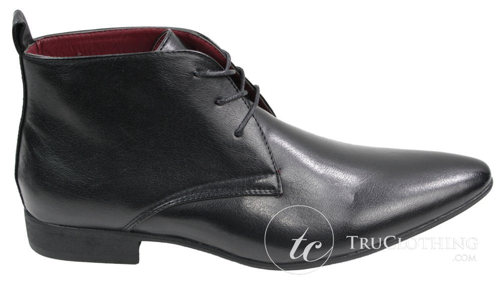 Botines de cuero negro y marrón para hombre, estilo italiano, elegantes, sin cordones.