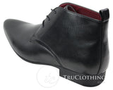 Botines de cuero negro y marrón para hombre, estilo italiano, elegantes, sin cordones.