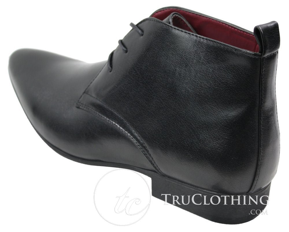 Botines de cuero negro y marrón para hombre, estilo italiano, elegantes, sin cordones.