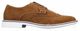 Elong EL0635 - Zapatos brogue de ante y nobuk para hombre, estilo casual elegante
