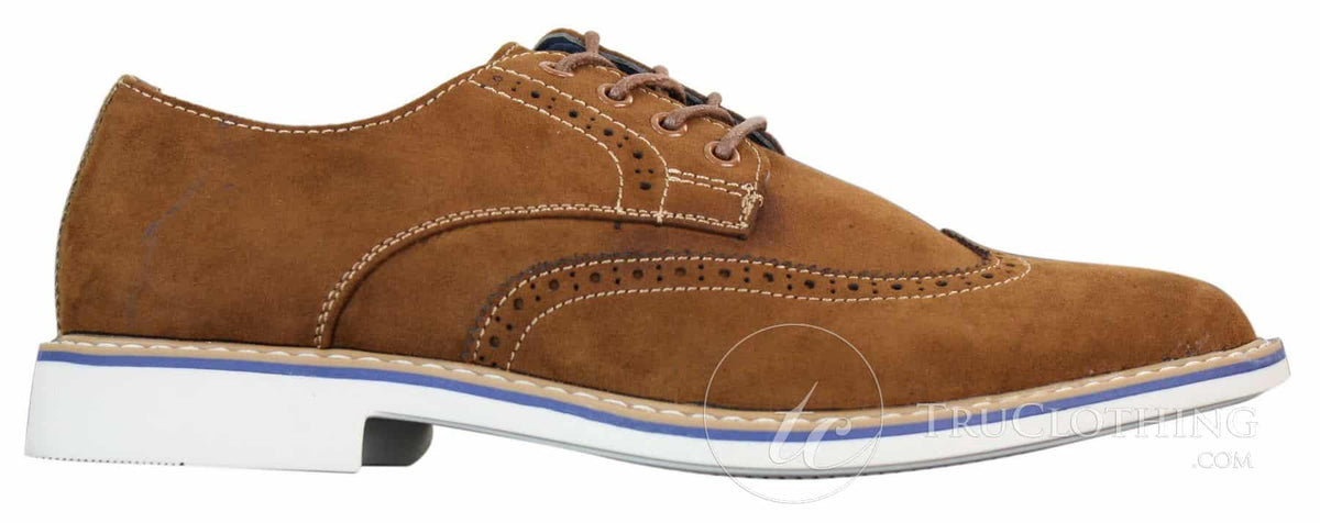 Elong EL0635 - Zapatos brogue de ante y nobuk para hombre, estilo casual elegante