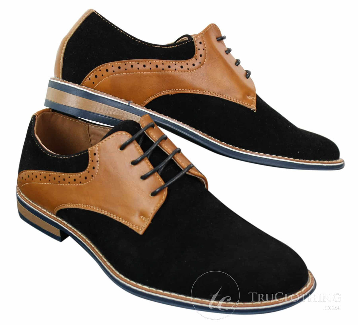Elong K23 - Zapatos de hombre de ante con cordones, estilo casual elegante, color marrón claro, PU, ajuste cómodo, punta redonda.