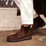 Botas Chelsea Endura 303 de piel marrón rojiza