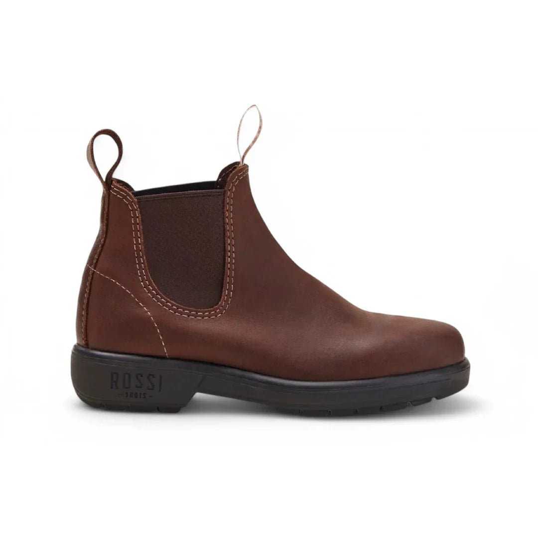 Botas Chelsea Endura 303 de piel marrón rojiza